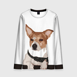 Лонгслив мужской Джек-рассел терьер, цвет: 3D-принт