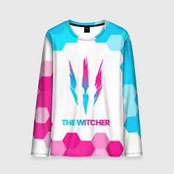 Лонгслив мужской The Witcher neon gradient style, цвет: 3D-принт