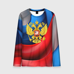 Лонгслив мужской Золотой герб России, цвет: 3D-принт