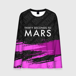 Лонгслив мужской Thirty Seconds to Mars rock legends: символ сверху, цвет: 3D-принт