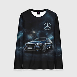 Лонгслив мужской Mercedes Benz galaxy, цвет: 3D-принт
