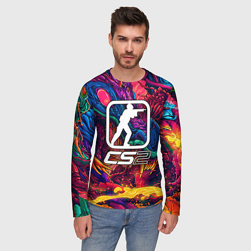 Мужской лонгслив CS 2 hyperbeast / 3D-принт – фото 3