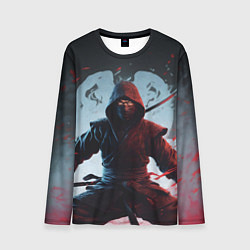 Лонгслив мужской Свирепый воин ниндзя, цвет: 3D-принт