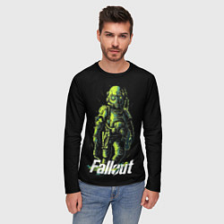 Лонгслив мужской Fallout green, цвет: 3D-принт — фото 2