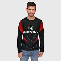 Лонгслив мужской Honda - технологии, цвет: 3D-принт — фото 2