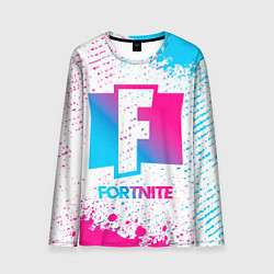 Лонгслив мужской Fortnite neon gradient style, цвет: 3D-принт