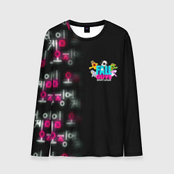 Мужской лонгслив Игра в кальмара x Fall Guys