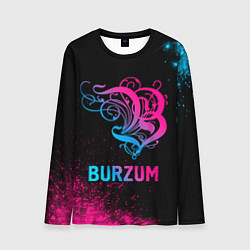 Лонгслив мужской Burzum - neon gradient, цвет: 3D-принт