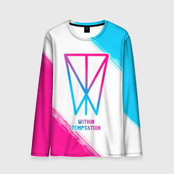 Лонгслив мужской Within Temptation neon gradient style, цвет: 3D-принт