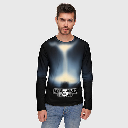 Мужской лонгслив Загадочные события 3 / 3D-принт – фото 3