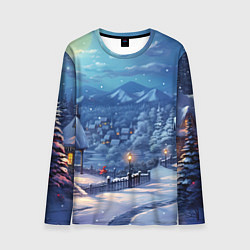 Мужской лонгслив Предновогоняя ночь