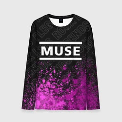 Лонгслив мужской Muse rock legends посередине, цвет: 3D-принт