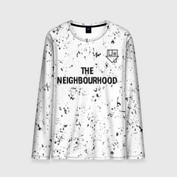 Лонгслив мужской The Neighbourhood glitch на светлом фоне посередин, цвет: 3D-принт