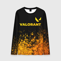 Лонгслив мужской Valorant - gold gradient посередине, цвет: 3D-принт