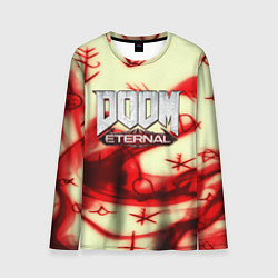 Лонгслив мужской Doom Eteranal символы марса, цвет: 3D-принт