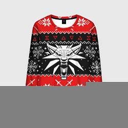 Лонгслив мужской The Witcher christmas sweater, цвет: 3D-принт