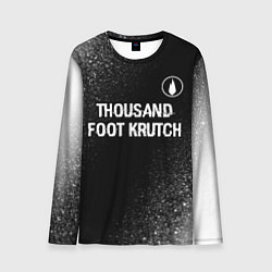 Лонгслив мужской Thousand Foot Krutch glitch на темном фоне посеред, цвет: 3D-принт