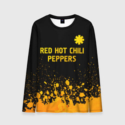 Лонгслив мужской Red Hot Chili Peppers - gold gradient посередине, цвет: 3D-принт