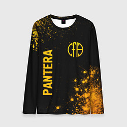 Мужской лонгслив Pantera - gold gradient вертикально