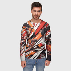 Лонгслив мужской Абстракционная иллюстрация, цвет: 3D-принт — фото 2