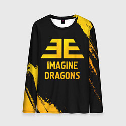 Лонгслив мужской Imagine Dragons - gold gradient, цвет: 3D-принт