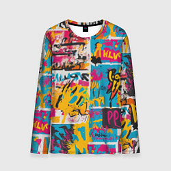 Мужской лонгслив В стиле поп арт