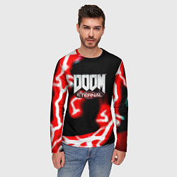 Лонгслив мужской Doom eternal storm, цвет: 3D-принт — фото 2