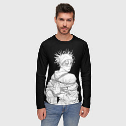 Лонгслив мужской Чосо в шибари - Магическая битва, цвет: 3D-принт — фото 2