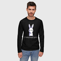 Лонгслив мужской Саркастичный кролик, цвет: 3D-принт — фото 2