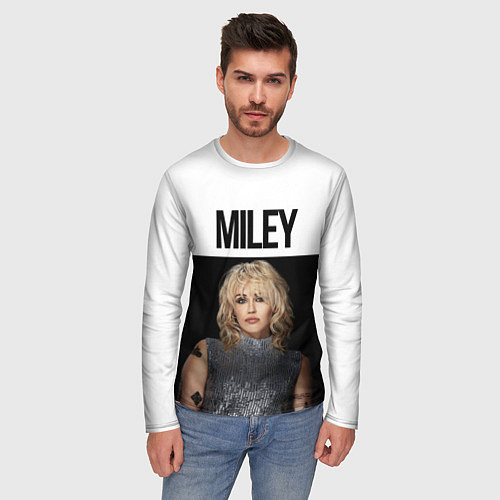 Мужской лонгслив Miley Cyrus / 3D-принт – фото 3