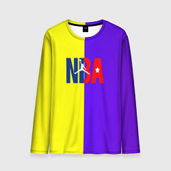 Лонгслив мужской NBA sport полосы, цвет: 3D-принт