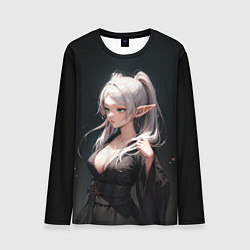 Лонгслив мужской Фрирен в кимоно- Sou sou no frieren, цвет: 3D-принт