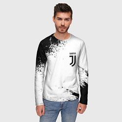 Лонгслив мужской Juventus sport color black, цвет: 3D-принт — фото 2