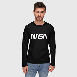 Лонгслив мужской NASA space logo, цвет: 3D-принт — фото 2