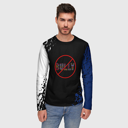 Мужской лонгслив Bully game краски рокстар / 3D-принт – фото 3