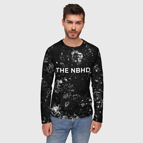 Мужской лонгслив The Neighbourhood black ice / 3D-принт – фото 3