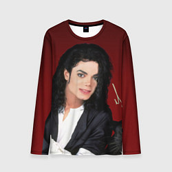 Лонгслив мужской Michael Jackson с пантерой и автографом, цвет: 3D-принт