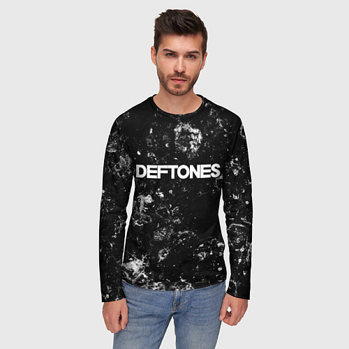 Мужской лонгслив Deftones black ice / 3D-принт – фото 3