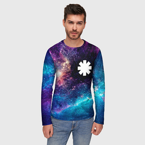 Мужской лонгслив Red Hot Chili Peppers space rock / 3D-принт – фото 3