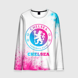 Лонгслив мужской Chelsea neon gradient style, цвет: 3D-принт