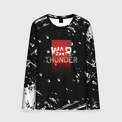 Лонгслив мужской Warthunder белые краски онлайн, цвет: 3D-принт