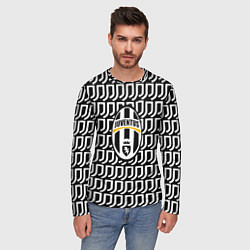 Лонгслив мужской Juventus pattern fc, цвет: 3D-принт — фото 2