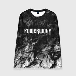 Лонгслив мужской Powerwolf black graphite, цвет: 3D-принт