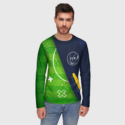 Мужской лонгслив Porto football field / 3D-принт – фото 3