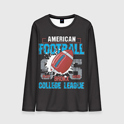 Лонгслив мужской American football college league, цвет: 3D-принт