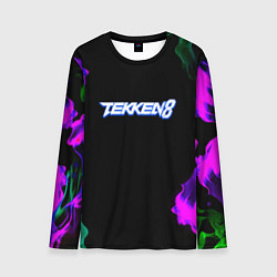Лонгслив мужской Tekken огненный дым текстура, цвет: 3D-принт