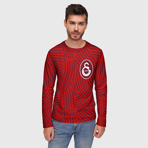 Мужской лонгслив Galatasaray отпечатки / 3D-принт – фото 3