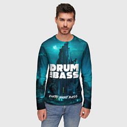 Лонгслив мужской Dnb night, цвет: 3D-принт — фото 2