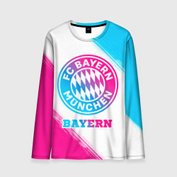Лонгслив мужской Bayern neon gradient style, цвет: 3D-принт