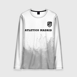 Лонгслив мужской Atletico Madrid sport на светлом фоне посередине, цвет: 3D-принт